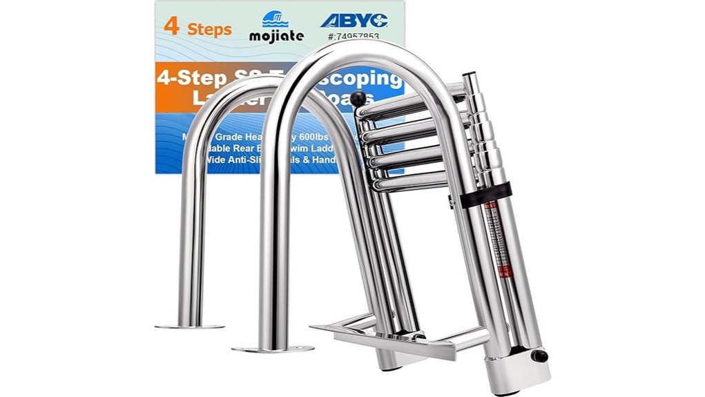telescoping pontoon dock ladder