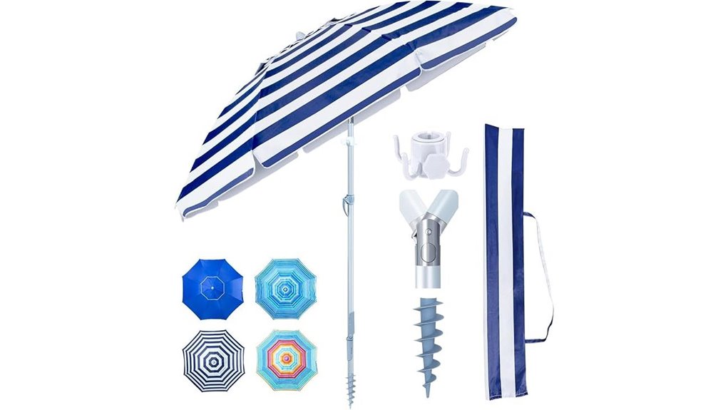 tempera heavy duty sand anchored umbrella