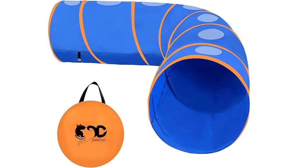 ten foot orange tear resistant tunnel