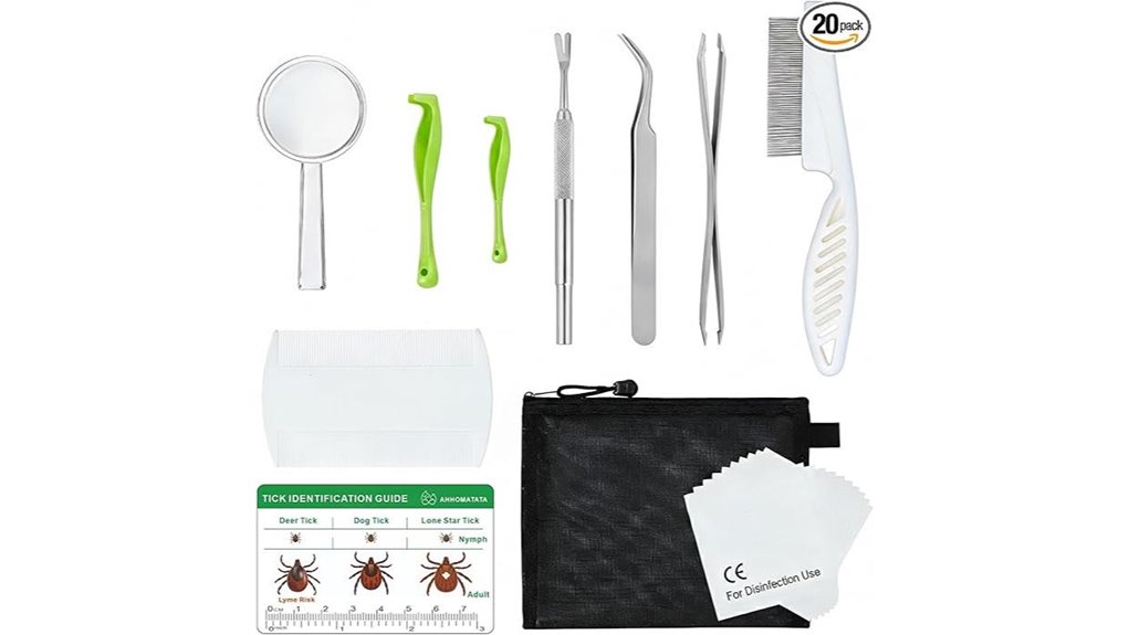 ten function stainless tick kit