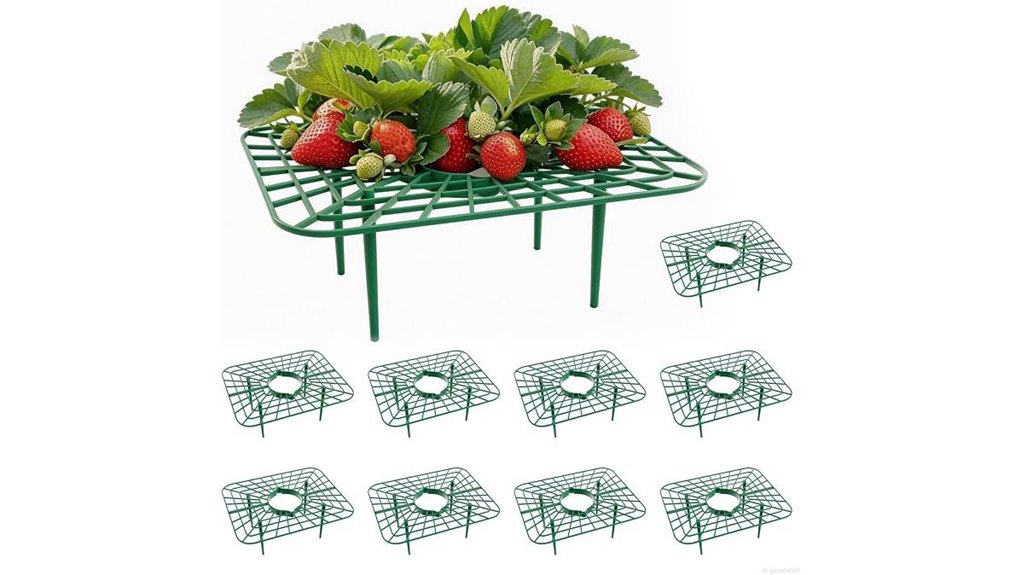 ten strawberry plant stands