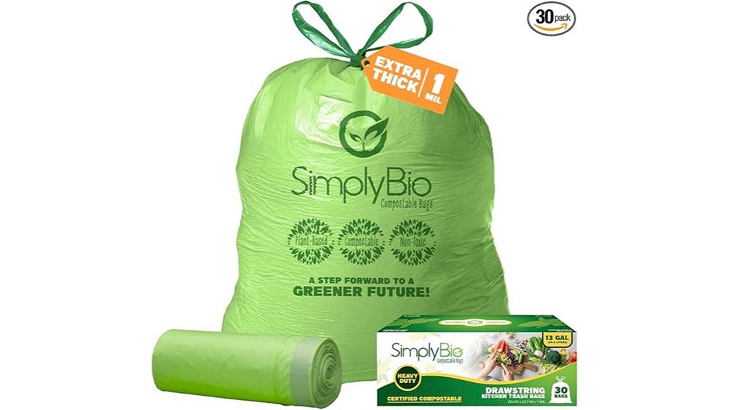 thirteen gallon compostable trash bags