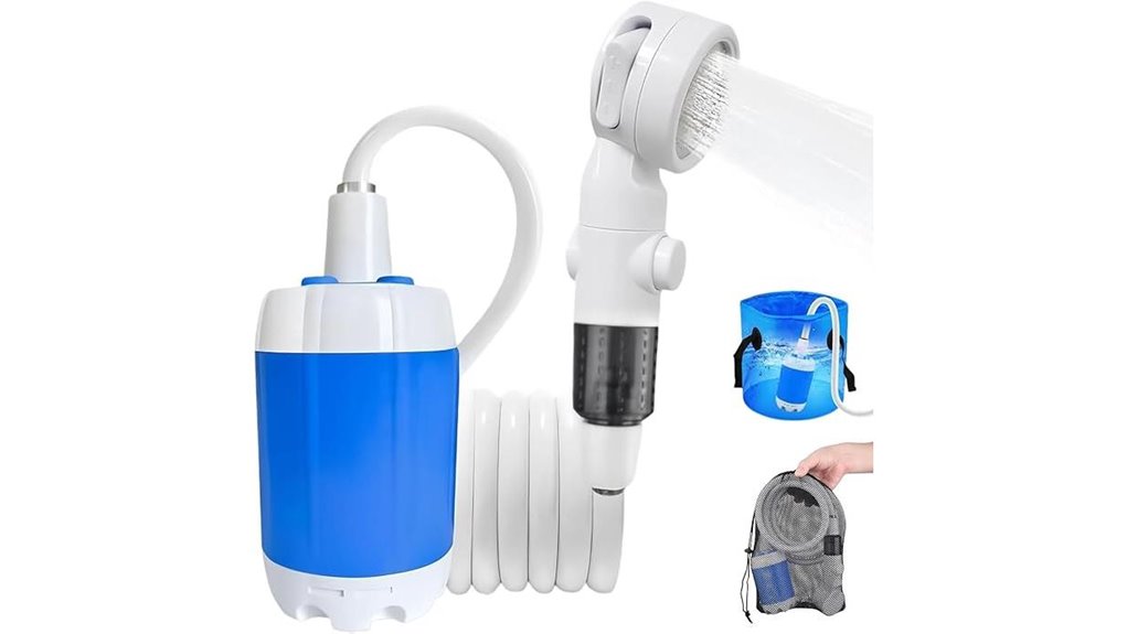 three mode portable camping shower