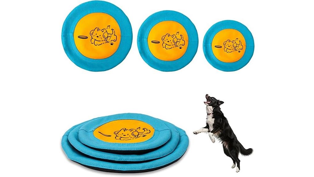 three pack nylon dog discs