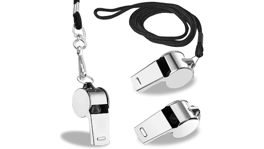 three piece loud steel whistle