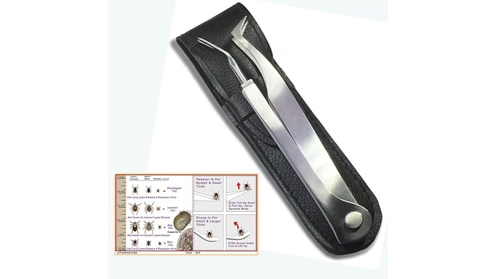 tick removal kit tweezers card