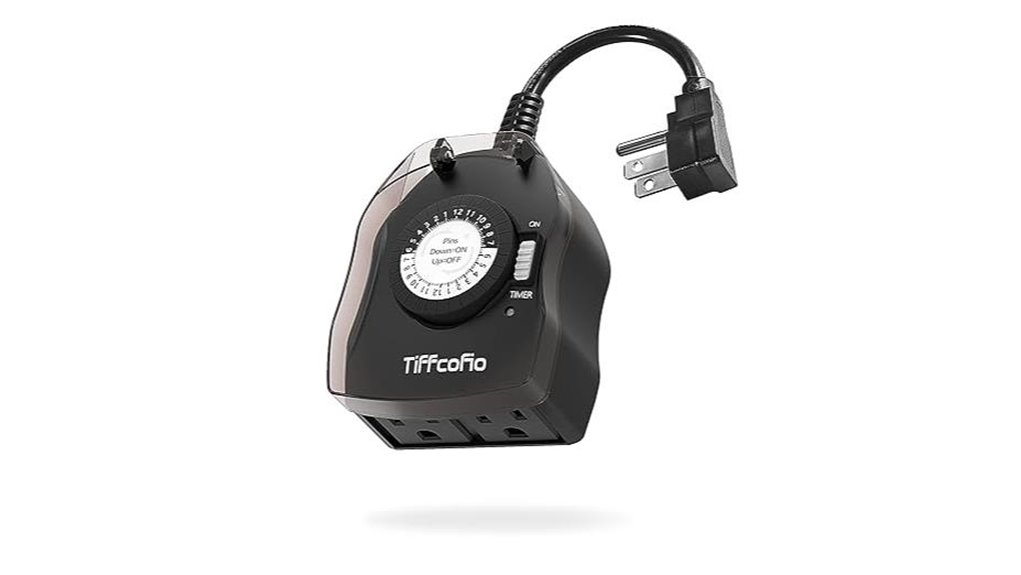 tiffcofio outdoor timer outlet