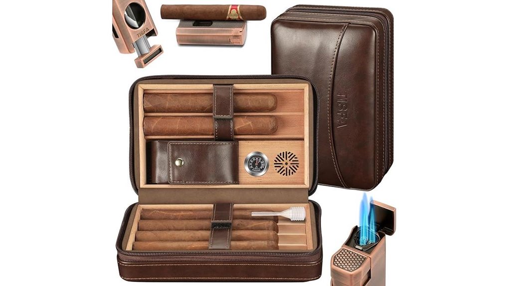 tisfa leather humidor kit