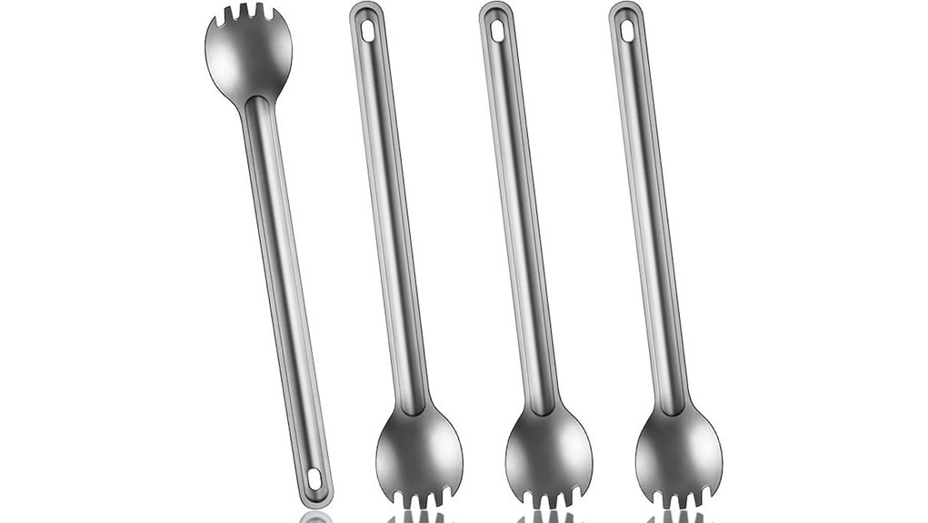 titanium 4 piece utensil set