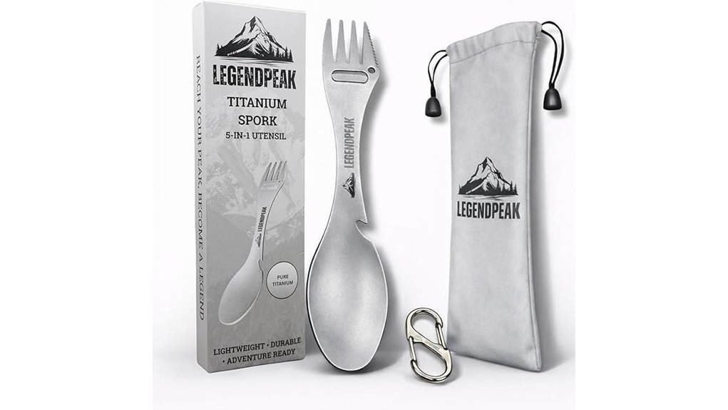 titanium 5 in 1 camping multitool