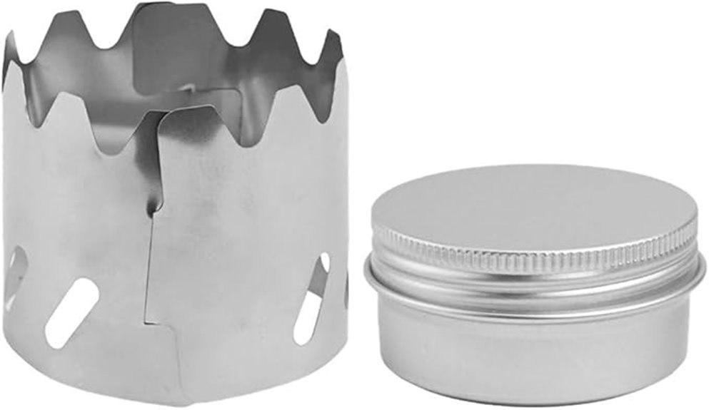 titanium camping stove windshield