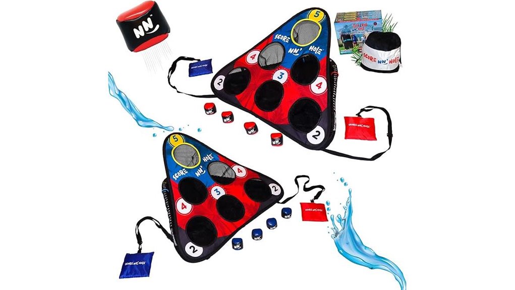 toss roll portable cornhole