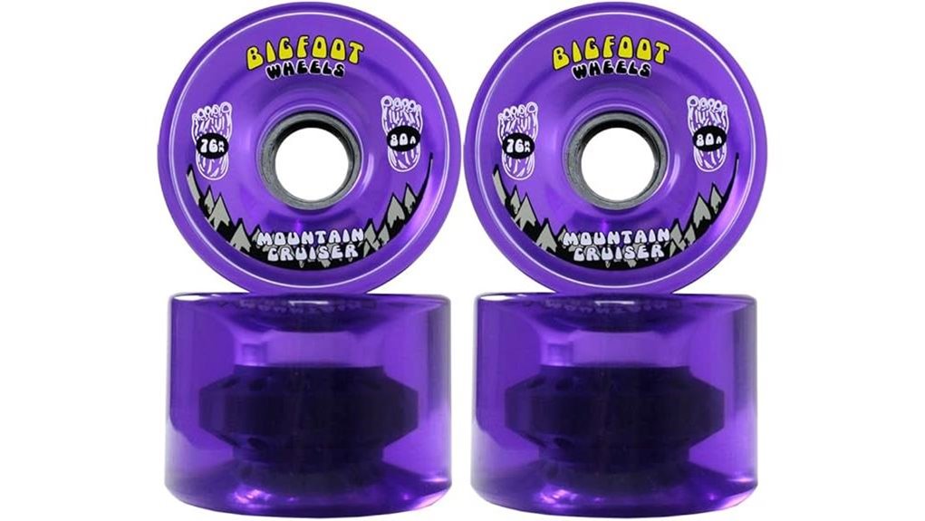 translucent purple bigfoot wheels