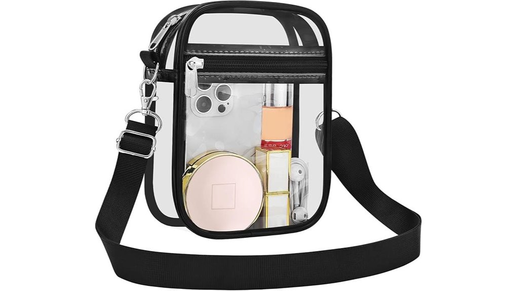 transparent stadium messenger bag