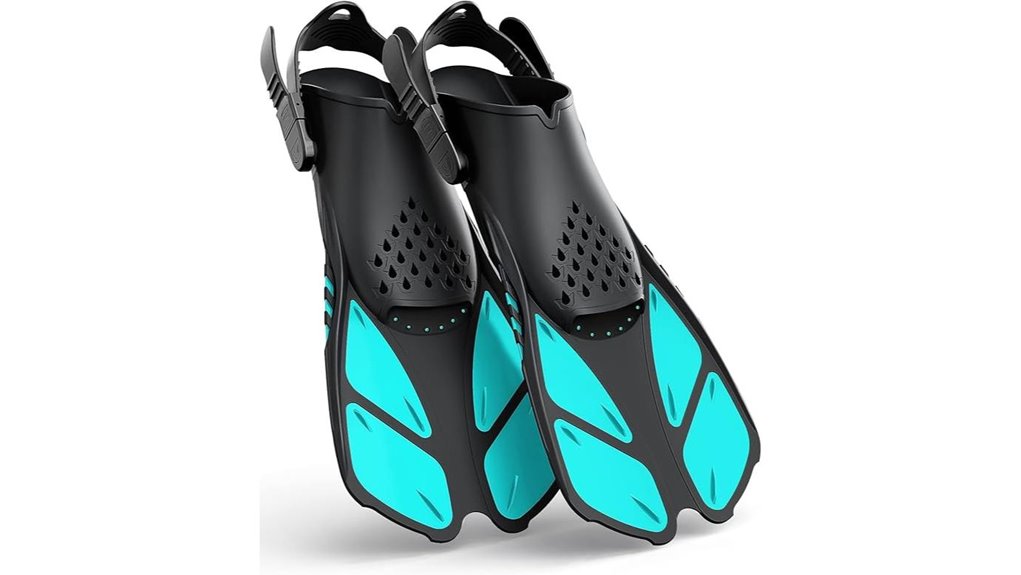 travel adjustable snorkel fins