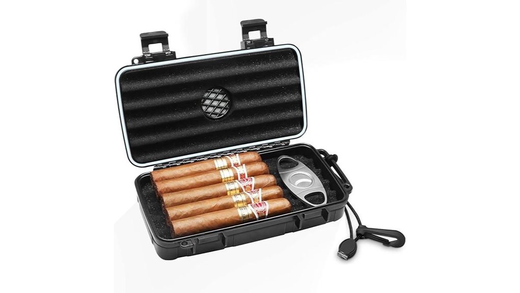 travel humidor with humidifier