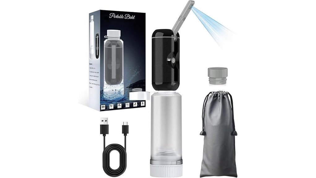 travel portable rechargeable bidet