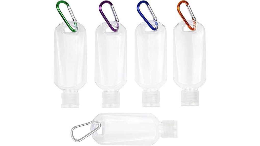 travel sanitizer bottles keychain