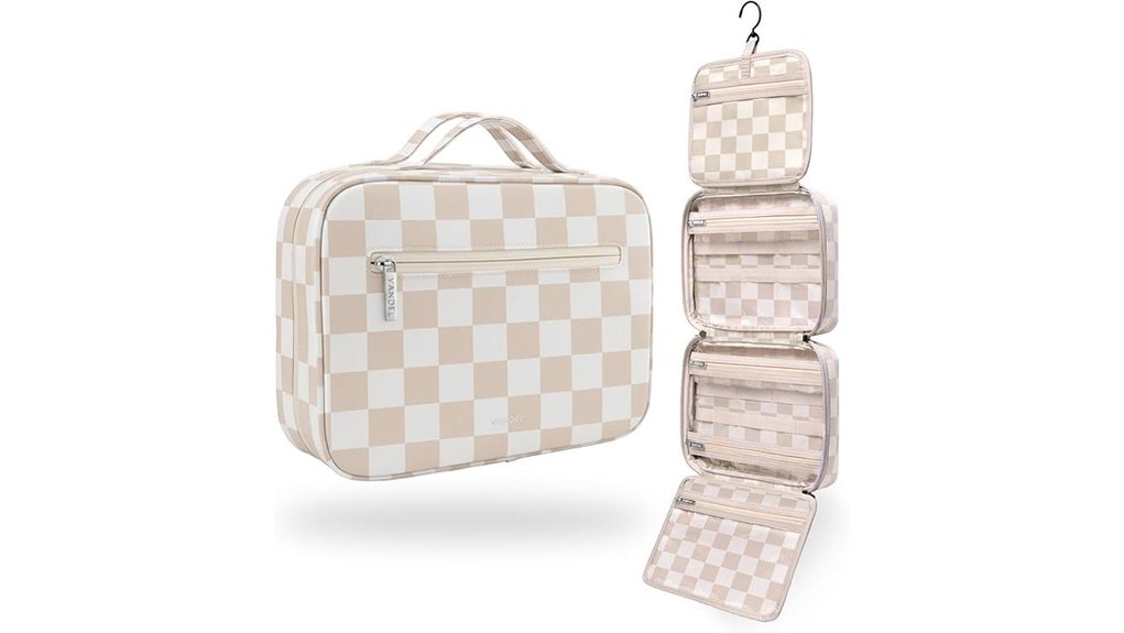 tsa approved waterproof hanging toiletry