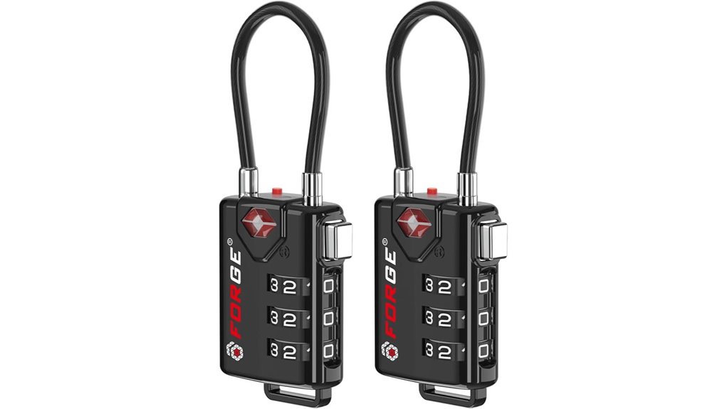 tsa resettable alloy lock