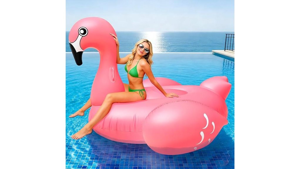 turnmeon 102 inch flamingo float