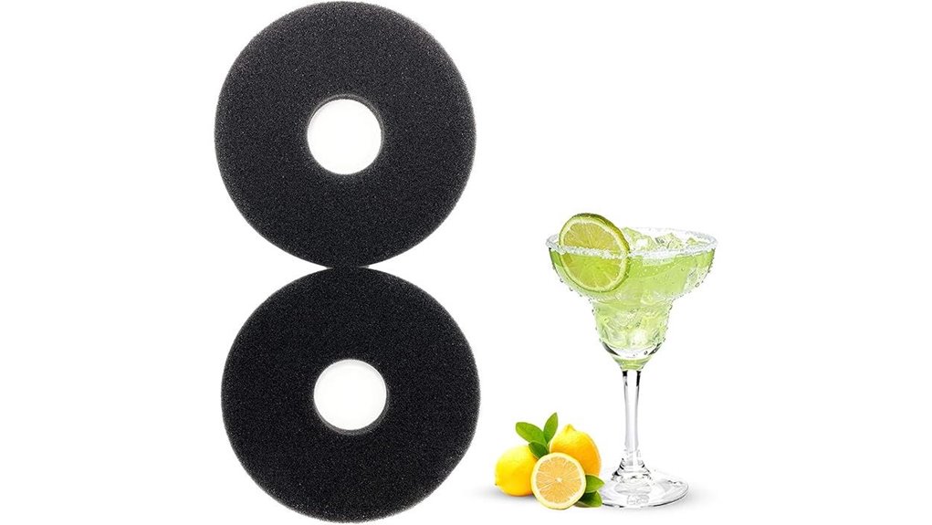 two 5 7 inch glass rimmers