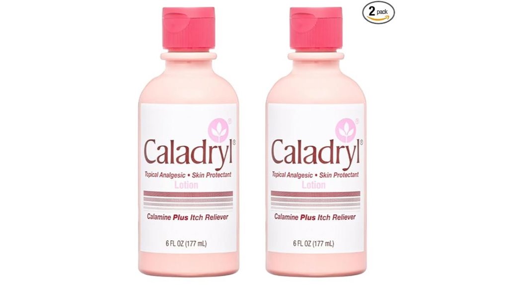 two 6oz caladryl lotions