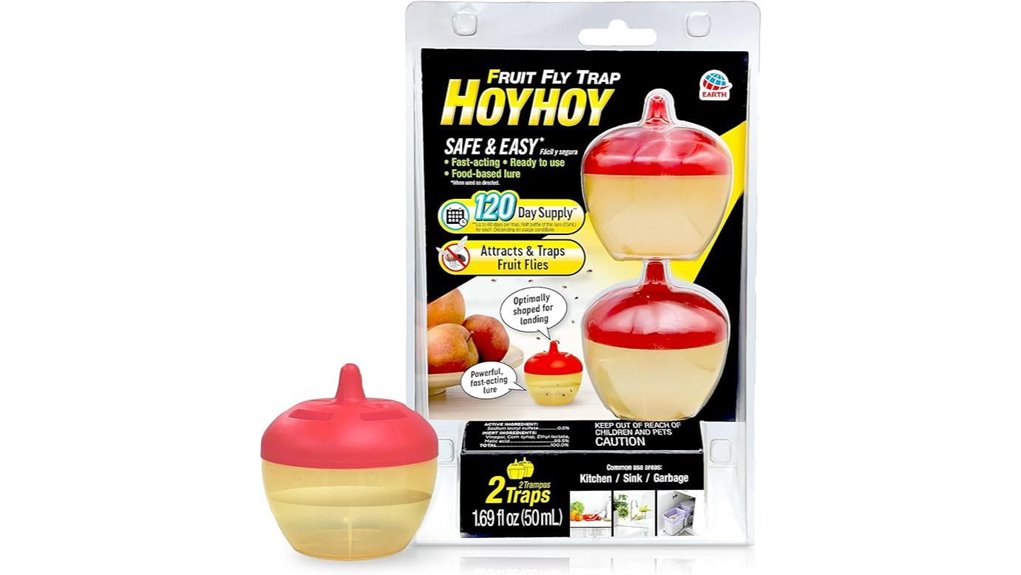 two fruit fly traps