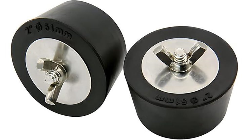 two inground return plugs