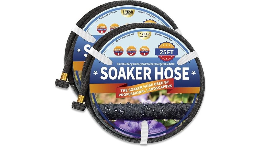 two pack 1 2 inch soaker 25ft