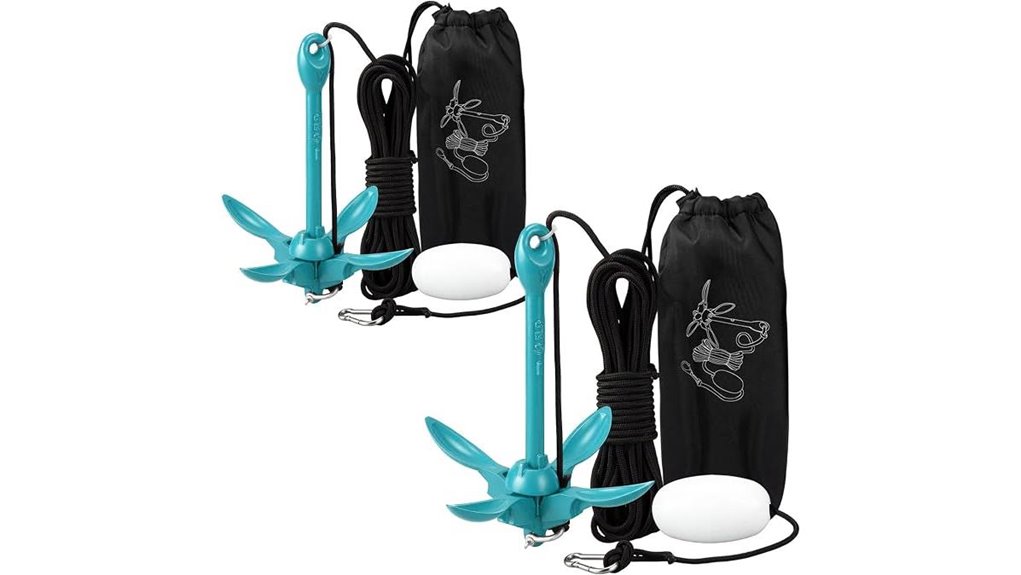 two pack folding kayak anchors