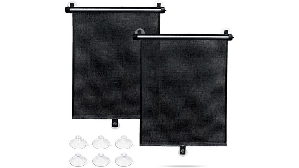 two pack retractable car shades