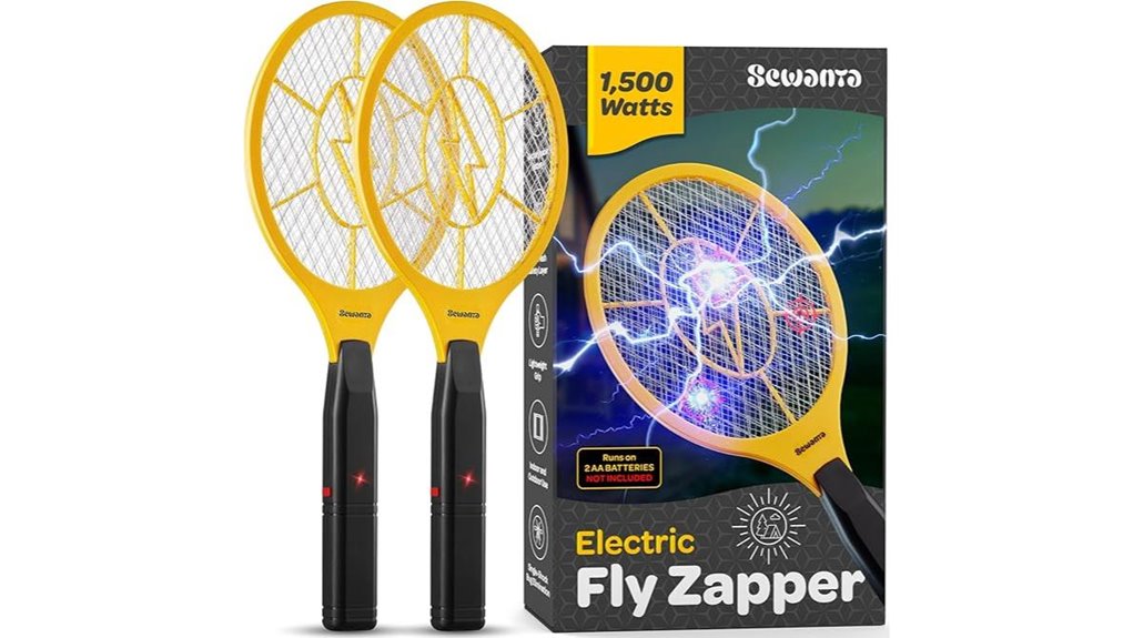 two piece electric fly swatter