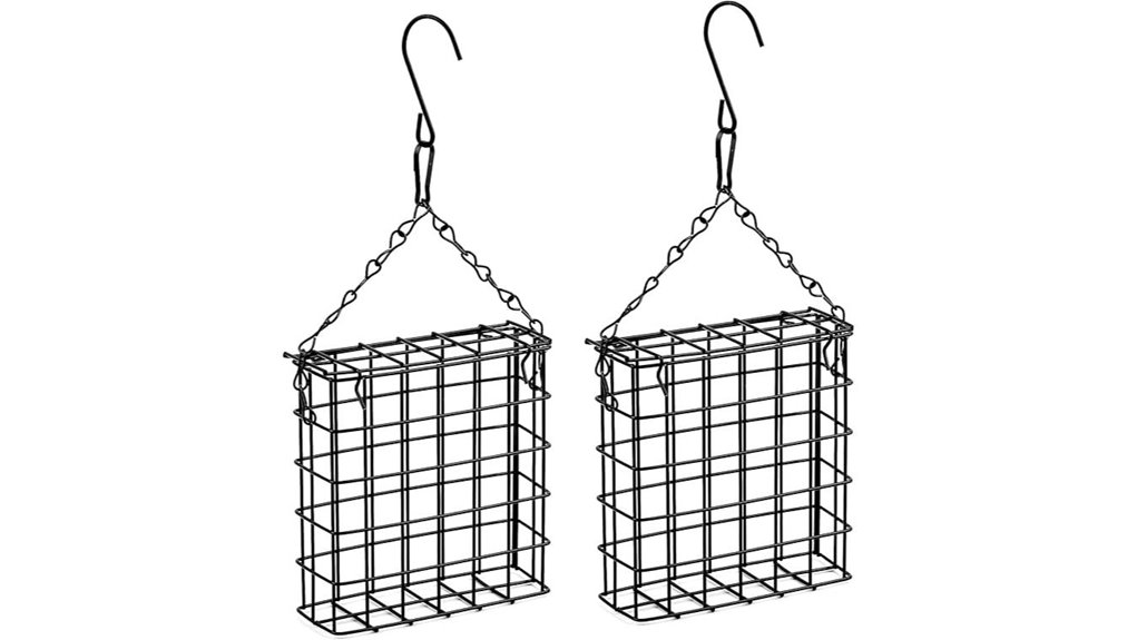 two piece hanging suet feeders