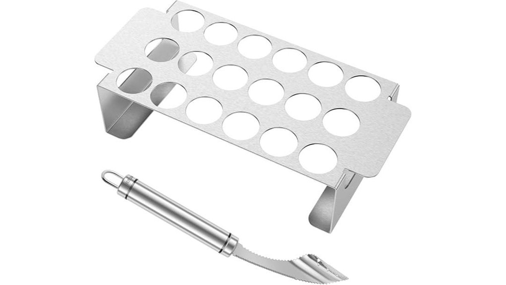 two piece jalape o popper rack