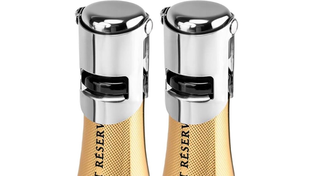 two premium locked stoppers