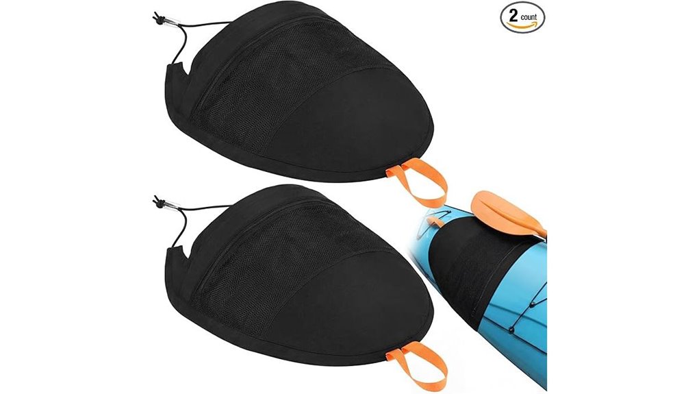 two waterproof kayak skirts