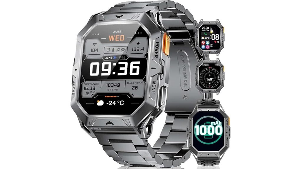 tx1 military 80 day smartwatch