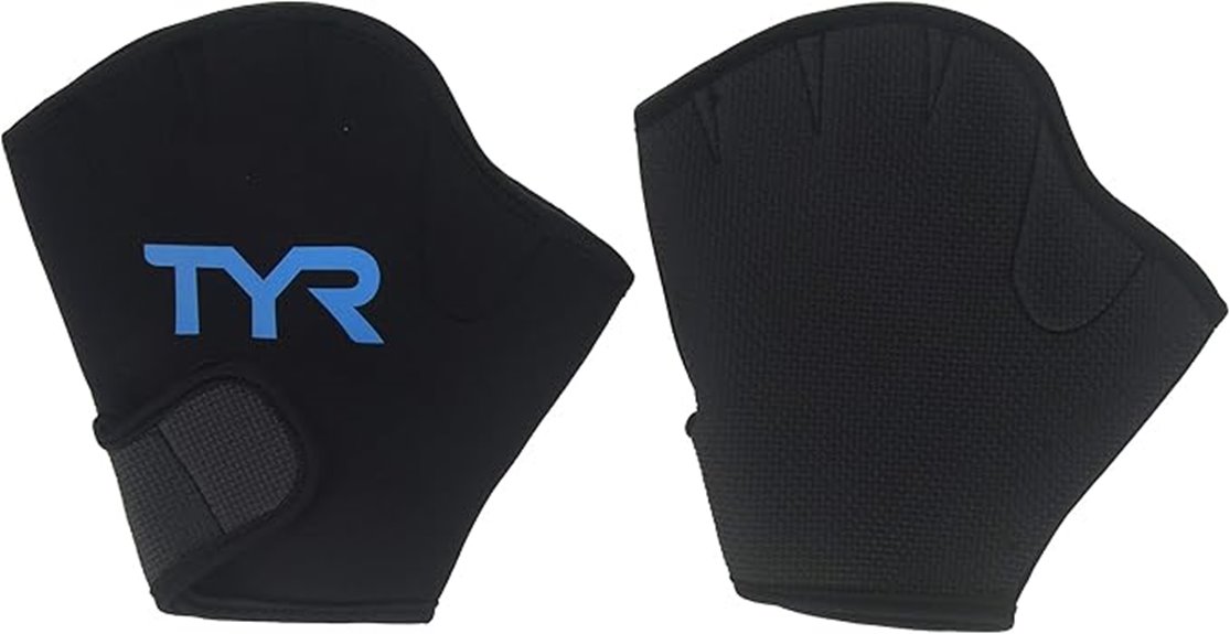 ty black blue medium gloves