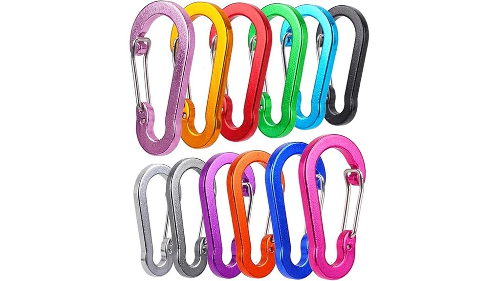 ultra light aluminum carabiner clip