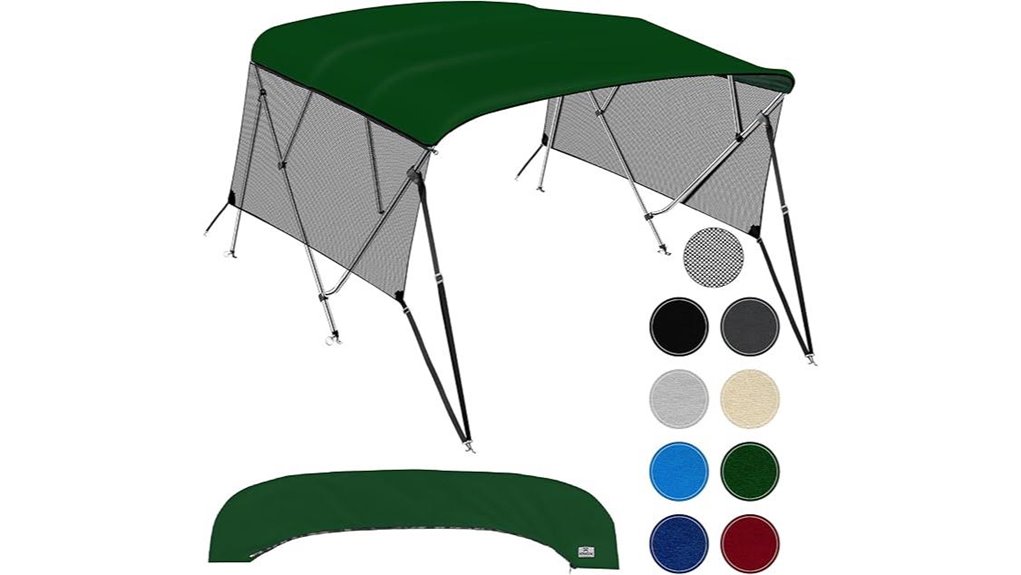universal 4 bow mesh bimini