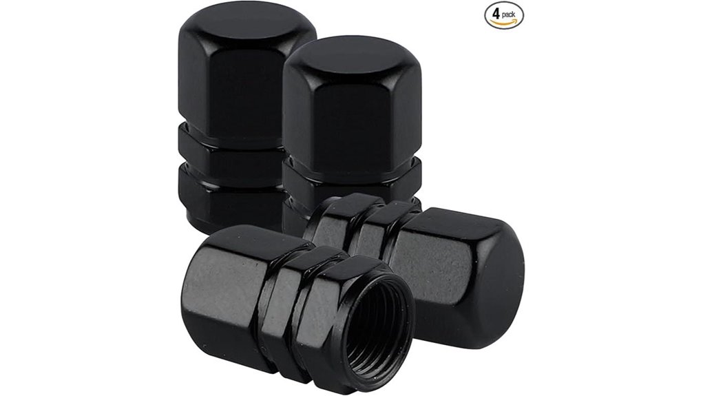 universal black aluminum caps