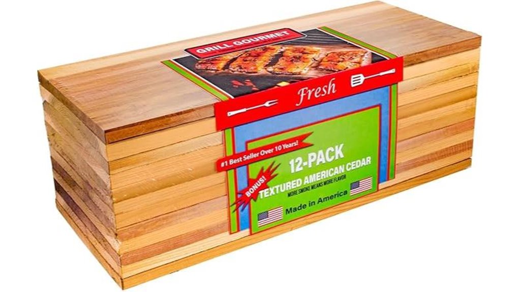 usa cedar grilling 12 pack
