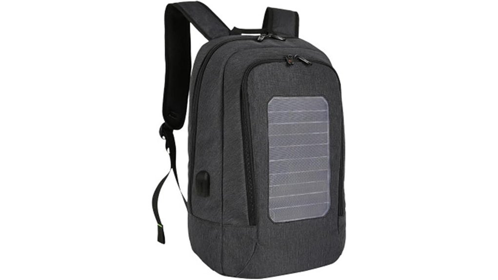 usb powered waterproof solar backpack