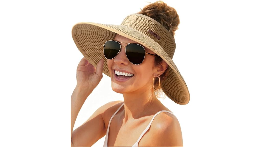 uv protective wide brim hat