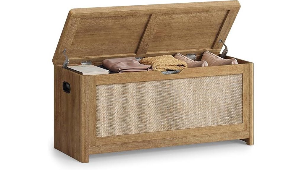 vasagle boho rattan chest