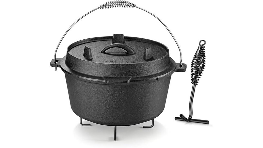 velaze 10qt pre seasoned oven