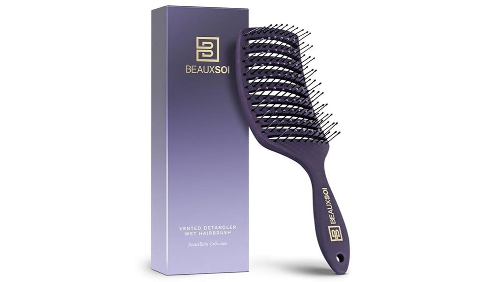 vented detangling curly brush