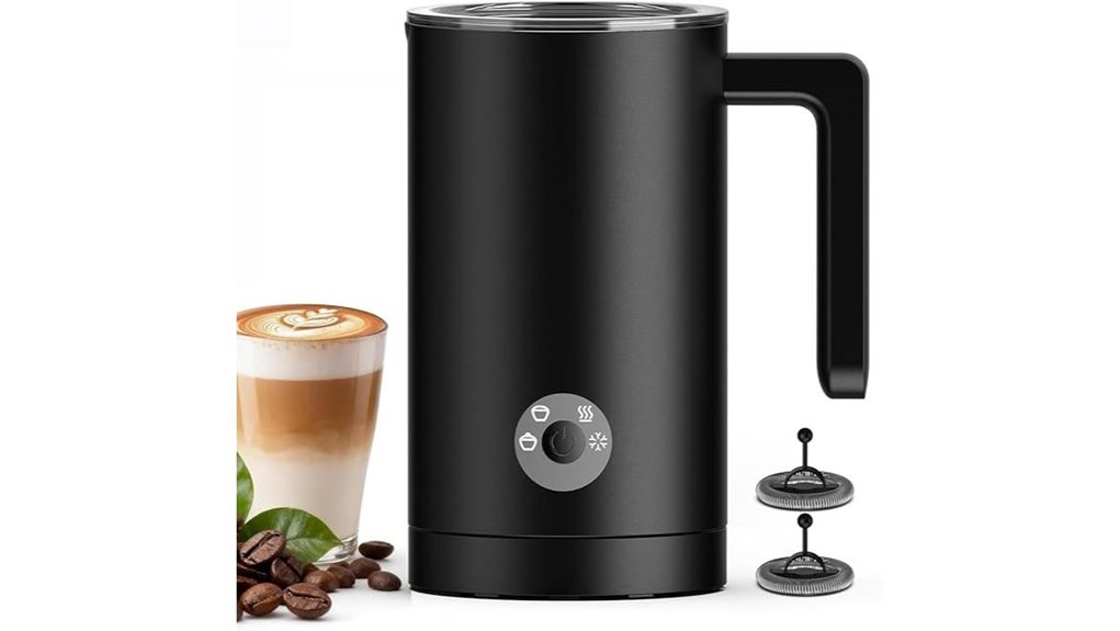 versatile milk frothing steamer