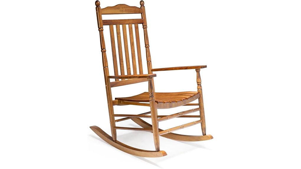 vingli teak wooden rocking